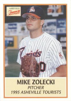 1995 Asheville Tourists Update #NNO Mike Zolecki Front