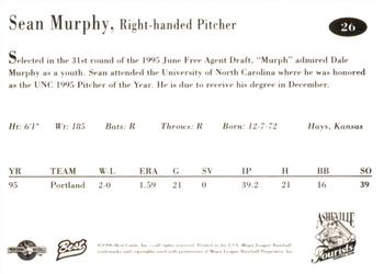 1996 Best Asheville Tourists #26 Sean Murphy Back
