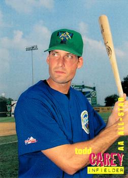 1996 Best AA All-Stars #7 Todd Carey Front