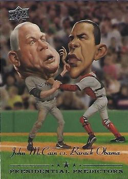 2008 Upper Deck - Presidential Predictors #PP-11 Barack Obama / John McCain Front