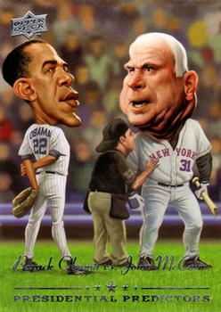 2008 Upper Deck - Presidential Predictors #PP-14 Barack Obama / John McCain Front