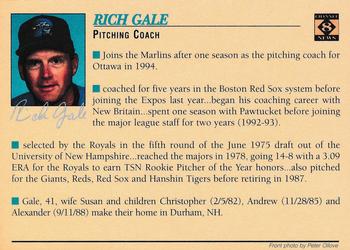 1995 Portland Sea Dogs #NNO Rich Gale Back