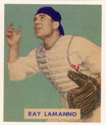 1988 1949 Bowman Reprint #113 Ray Lamanno Front