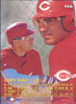 1996 Ultra #466 Chris Sabo Back