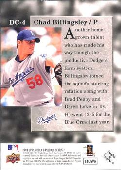2008 Upper Deck - Diamond Collection #DC-4 Chad Billingsley Back