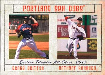 2013 Grandstand Eastern League All-Stars #20 Drake Britton / Anthony Ranaudo Front