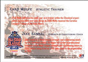 2013 Grandstand Eastern League All-Stars #4 Chad Wolfe / Jake Sankal Back