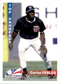 1998 Grandstand Texas League Top Prospects #NNO Carlos Febles Front