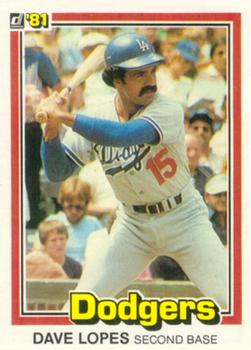 1981 Donruss #416 Dave Lopes Front