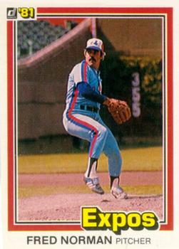 1981 Donruss #92 Fred Norman Front