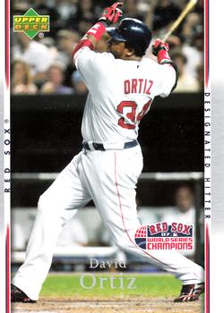2007 Upper Deck World Series Champions Boston Red Sox #17 David Ortiz Front