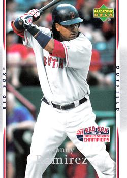 2007 Upper Deck World Series Champions Boston Red Sox #20 Manny Ramirez Front