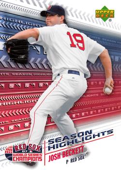 2007 Upper Deck World Series Champions Boston Red Sox #SH14 Josh Beckett Front