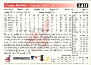 1997 Score Cleveland Indians Update #8 Manny Ramirez Back