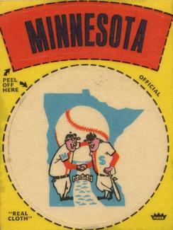 1969 Fleer Patches #NNO Minnesota Twins Logo Front