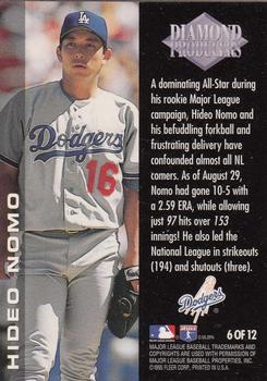 1996 Ultra - Diamond Producers #6 Hideo Nomo Back