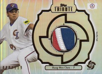 2013 Topps Tribute WBC - Prime Patches #WPP-HWC Hung-Wen Chen Front