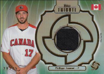 2013 Topps Tribute WBC - Prime Patches Green #WPP-PA Phillippe Aumont Front