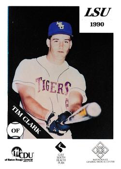 1990 LSU Tigers #14 Tim Clark Front