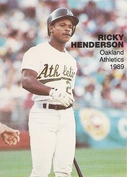 1989 Pacific Cards & Comics Baseball's Best Five (unlicensed) #4 Rickey Henderson Front