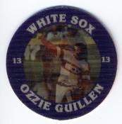 1987 7-Eleven Super Star Sports Coins: Chicago Region #IX WS Ozzie Guillen Front