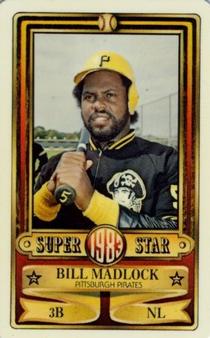 1983 Perma-Graphics Super Stars Credit Cards #8 Bill Madlock Front