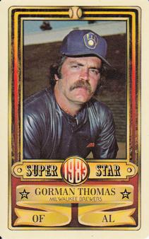 1983 Perma-Graphics Super Stars Credit Cards #32 Gorman Thomas Front