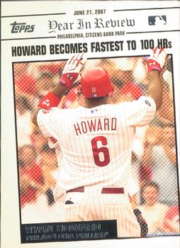2008 Topps - Year in Review #YR88 Ryan Howard Front