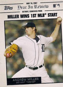 2008 Topps - Year in Review #YR48 Andrew Miller Front