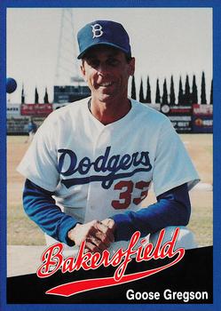 1991 Cal League Bakersfield Dodgers #29 Goose Gregson Front