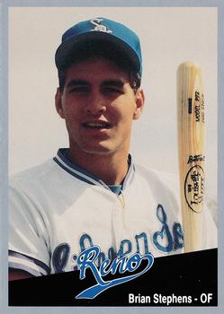 1991 Cal League Reno Silver Sox #24 Brian Stephens Front