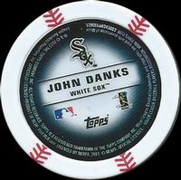 2013 Topps MLB Chipz #NNO John Danks Back