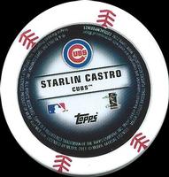 2013 Topps MLB Chipz #NNO Starlin Castro Back