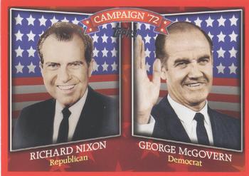 2008 Topps - Historical Campaign Match-Ups #HCM-1972 Richard Nixon / George McGovern Front