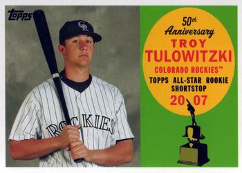 2008 Topps - All-Rookie Team 50th Anniversary #AR60 Troy Tulowitzki Front