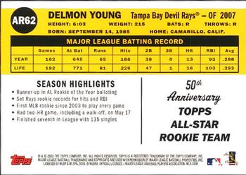 2008 Topps - All-Rookie Team 50th Anniversary #AR62 Delmon Young Back