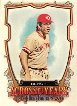2013 Topps Allen & Ginter - Across the Years #ATY-JB Johnny Bench Front