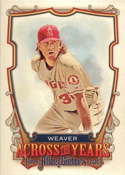 2013 Topps Allen & Ginter - Across the Years #ATY-JW Jered Weaver Front