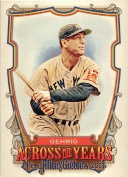 2013 Topps Allen & Ginter - Across the Years #ATY-LG Lou Gehrig Front