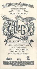 2013 Topps Allen & Ginter - Mini A & G Back #59 Joey Votto Back