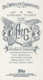 2013 Topps Allen & Ginter - Mini A & G Back #68 Chrissy Teigen Back