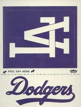 1979 Fleer Grand Slam Hi-Gloss Stickers #NNO Los Angeles Dodgers Monogram Front