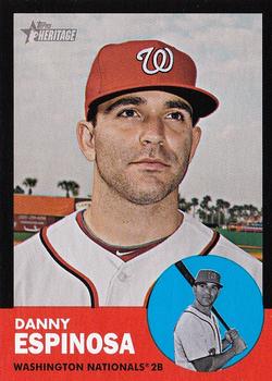 2012 Topps Heritage - Black #HP42 Danny Espinosa Front
