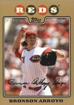 2008 Topps - Gold #152 Bronson Arroyo Front