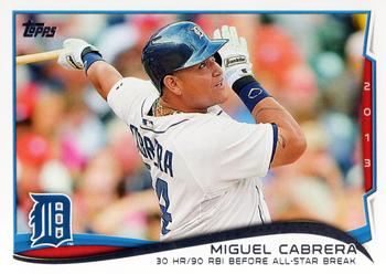 2014 Topps #149 Miguel Cabrera Front