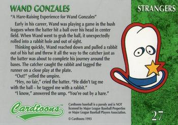 1995 Cardtoons #27 Wand Gonzales Back