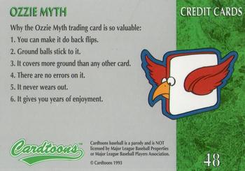 1995 Cardtoons #48 Ozzie Myth Back