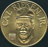 1992 Bandai Sport Star Collector Coins #NNO Cal Ripken Jr. Front
