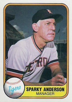 1981 Fleer #460 Sparky Anderson Front