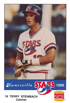 1986 Burger King Huntsville Stars #NNO Terry Steinbach Front